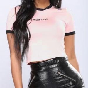 Fashion nova baby girl cropped top